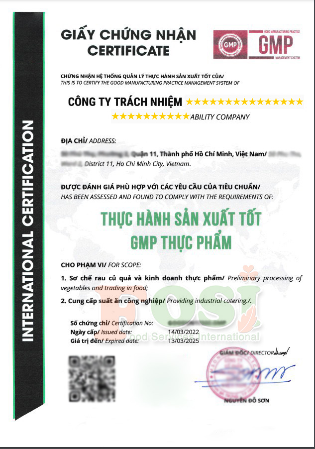 Công ty cổ phần dịch vụ thực phẩm Quốc tế Fosi
